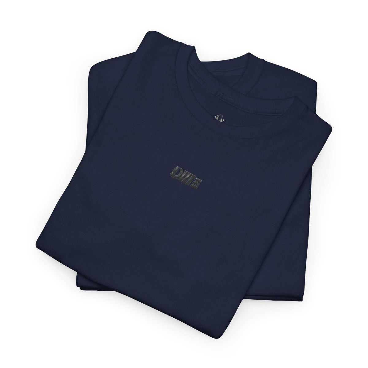 Minimalist Micro Logo Tee - White Cotton Casual Shirt