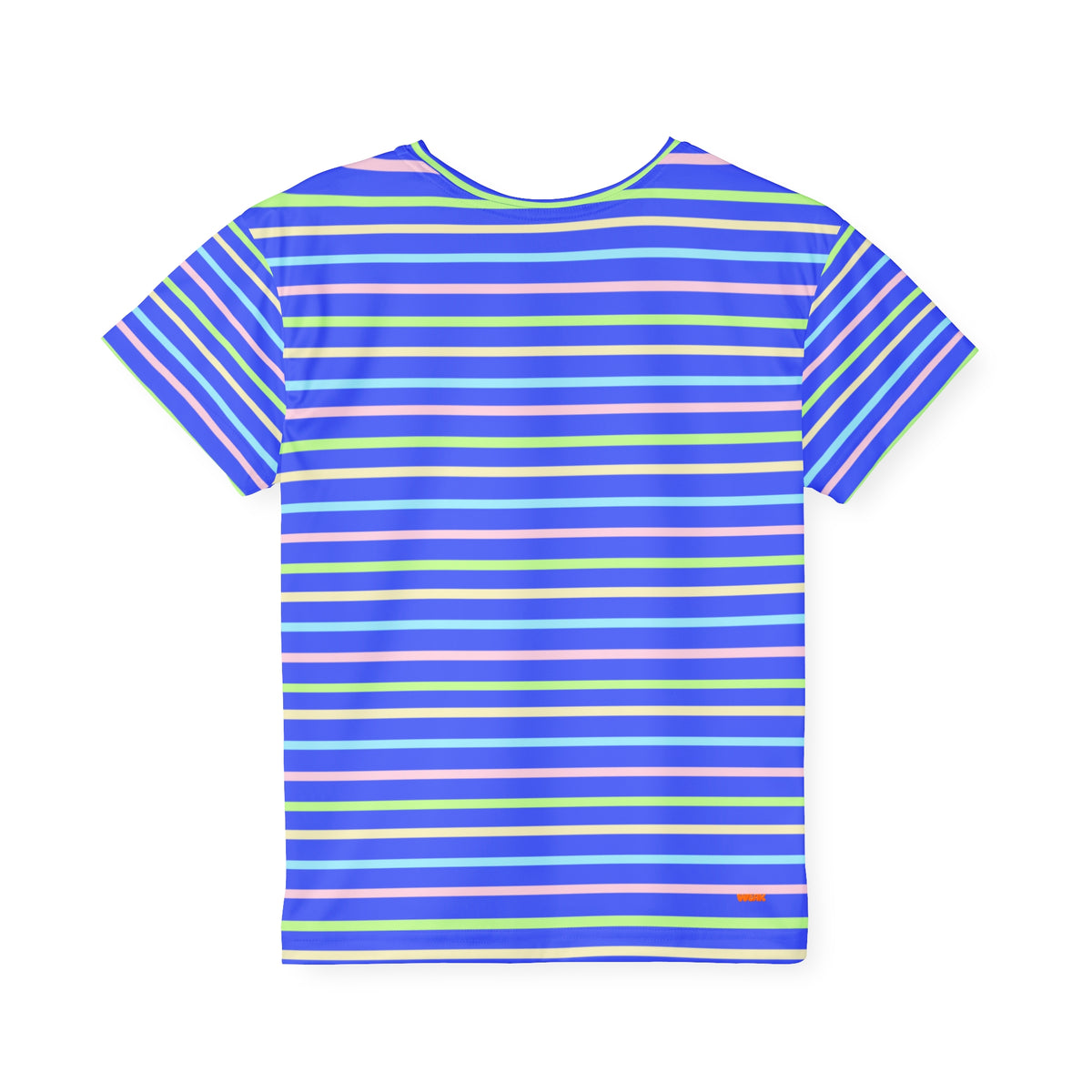 Kids Stripe Sports Jersey — Blue Rainbow Athletic Tee