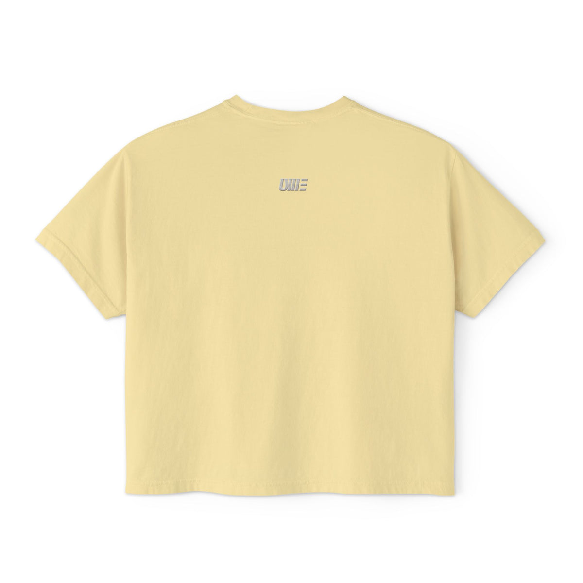 Women’s Cropped Boxy T-Shirt — Multi-Color Minimal Graphic