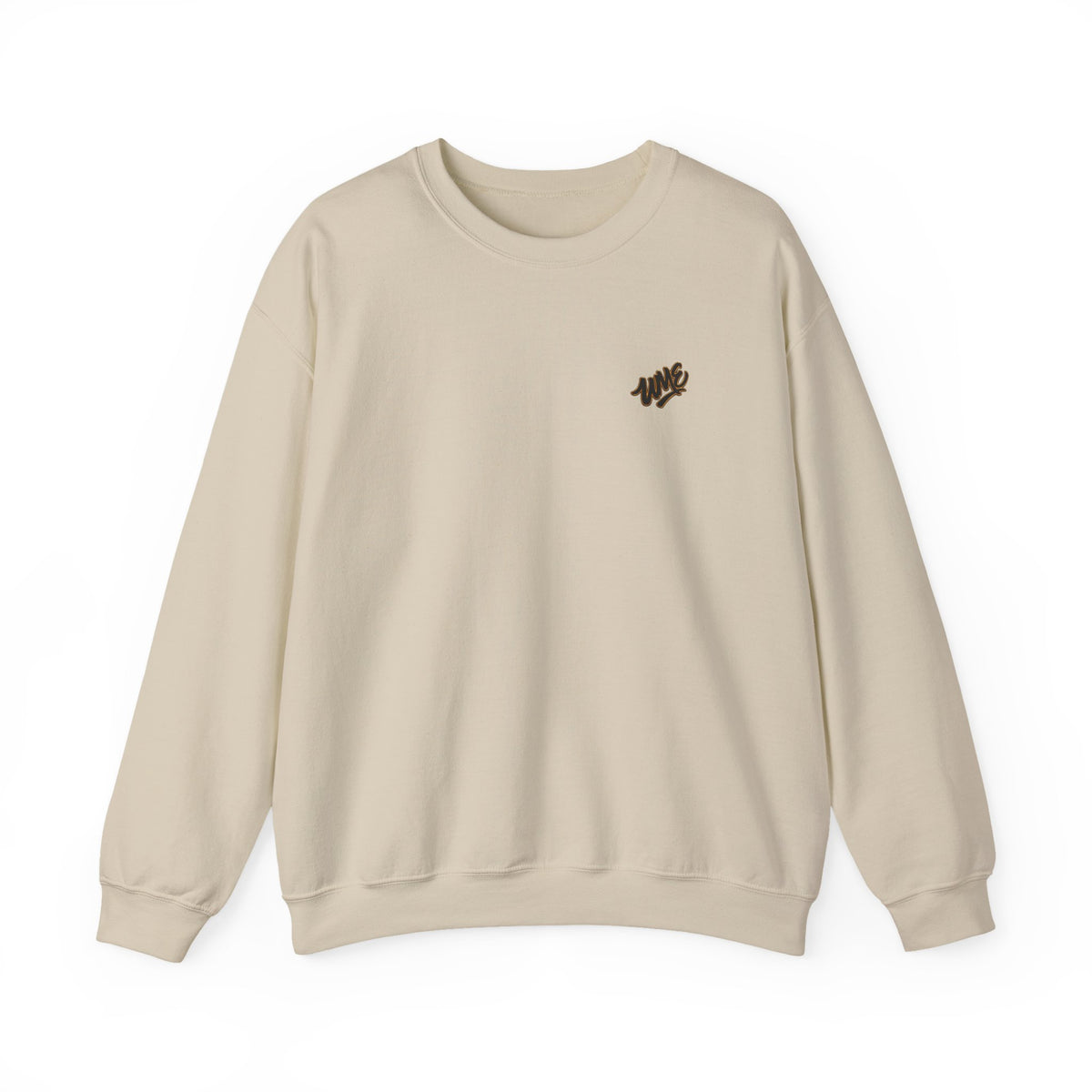 Crewneck Sweatshirt — UME Black Logo All-Over Print