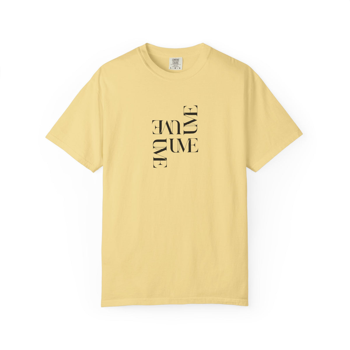 UME Typography Garment-Dyed T-Shirt — White, Ivory & More Colors