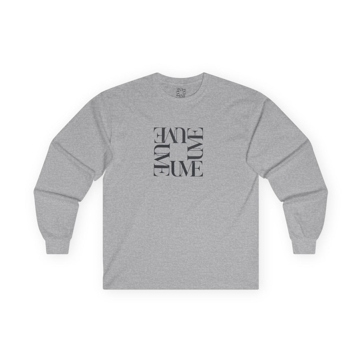 UME Typography Long Sleeve Tee — White, Black & More Colors