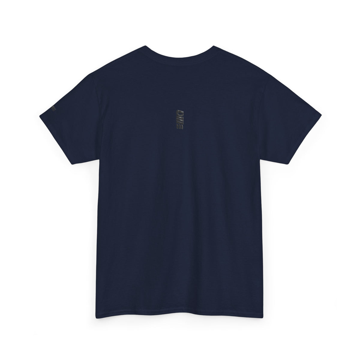 Minimalist Micro Logo Tee - White Cotton Casual Shirt