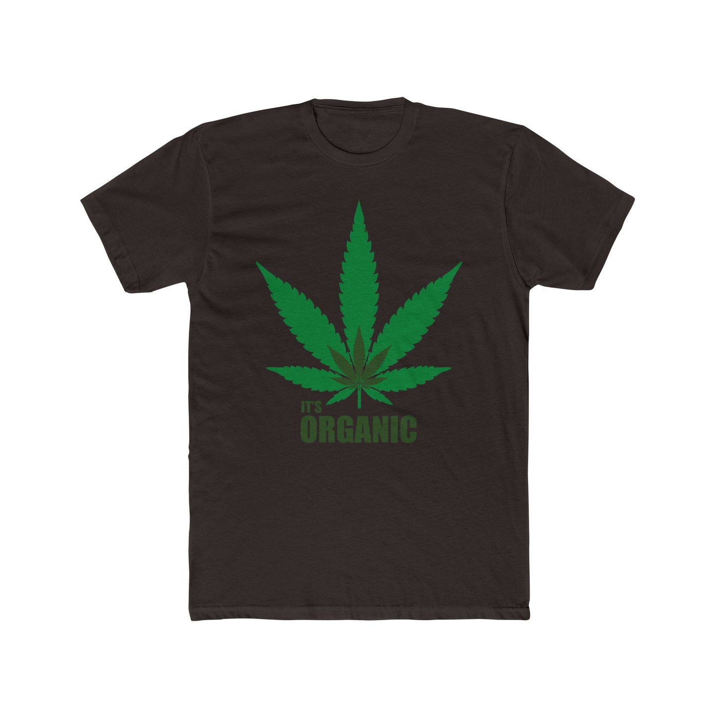 Organic Cannabis Leaf Tee — "It's Organic" Graphic T-Shirt