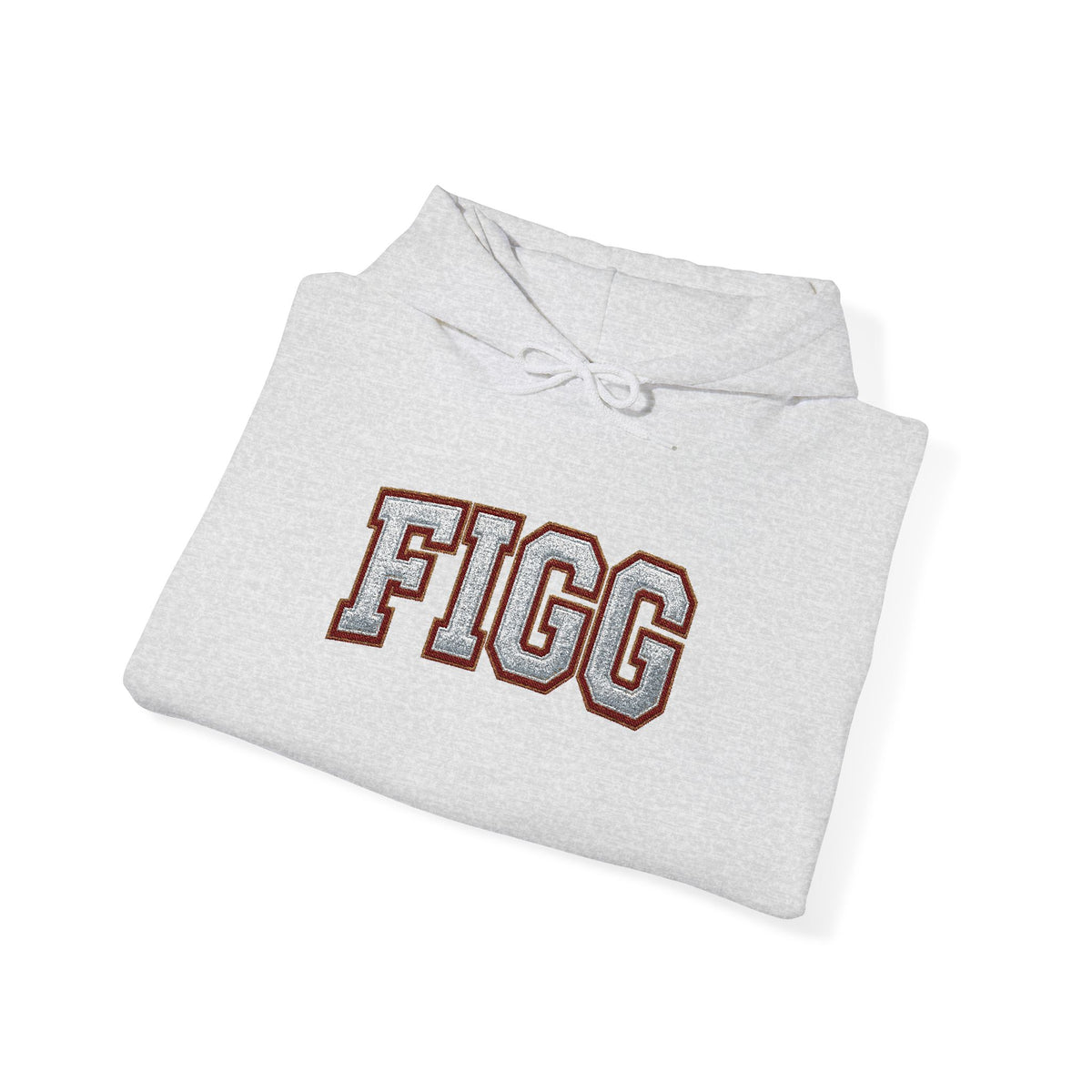 FFiGG Embroidered Varsity Hoodie — White, Black, Grey & More Colors