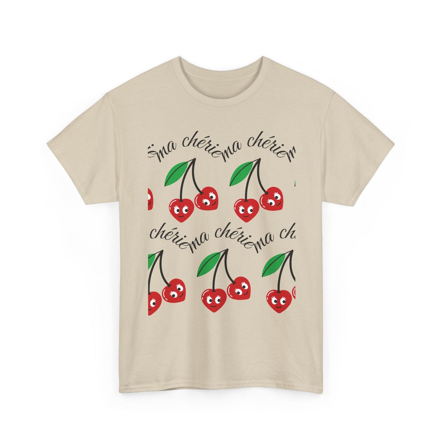 Cherry Pattern T‑Shirt — Cute Cherie Graphic Tee