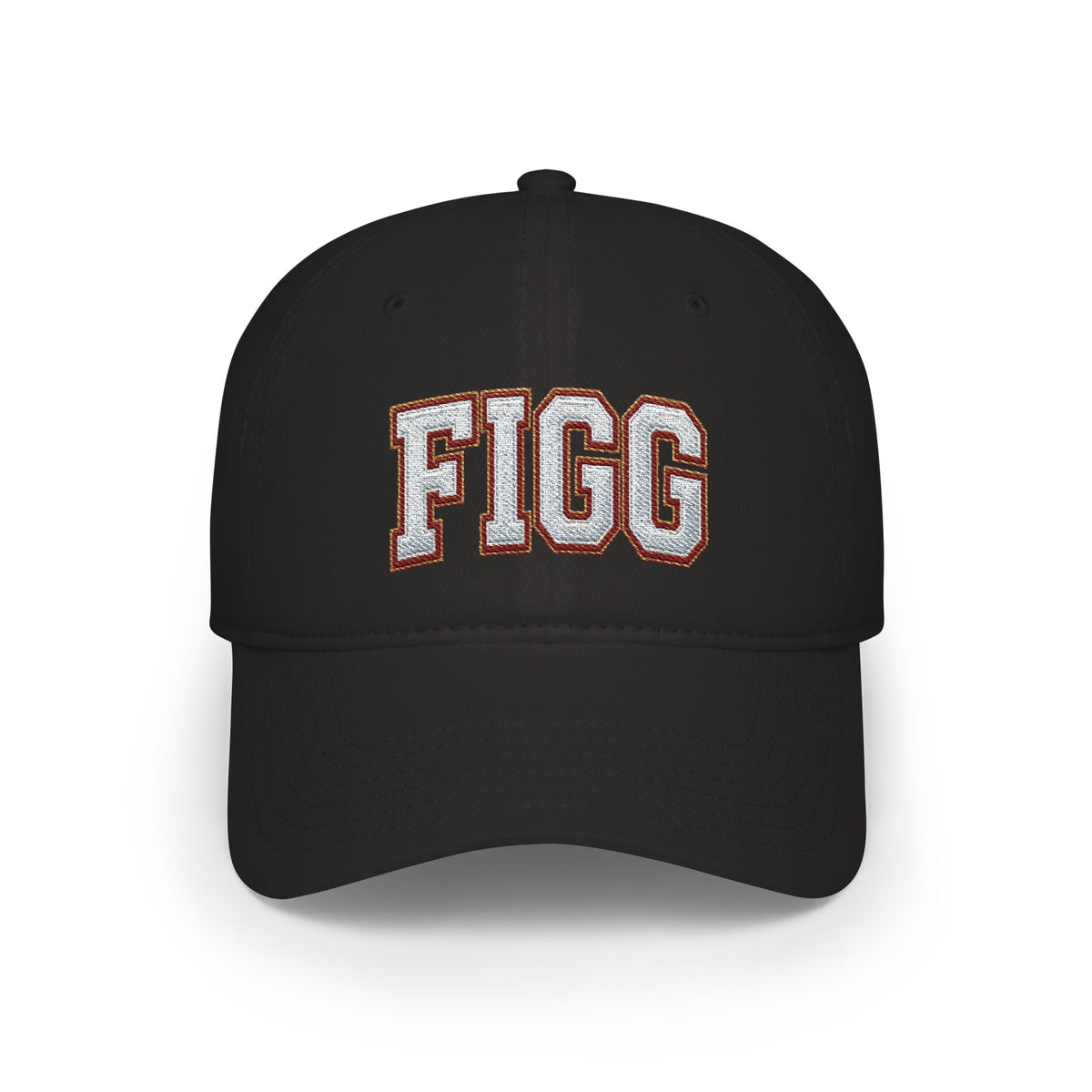 FFiGG Embroidered Low Profile Baseball Cap — Red, Navy, Black & More