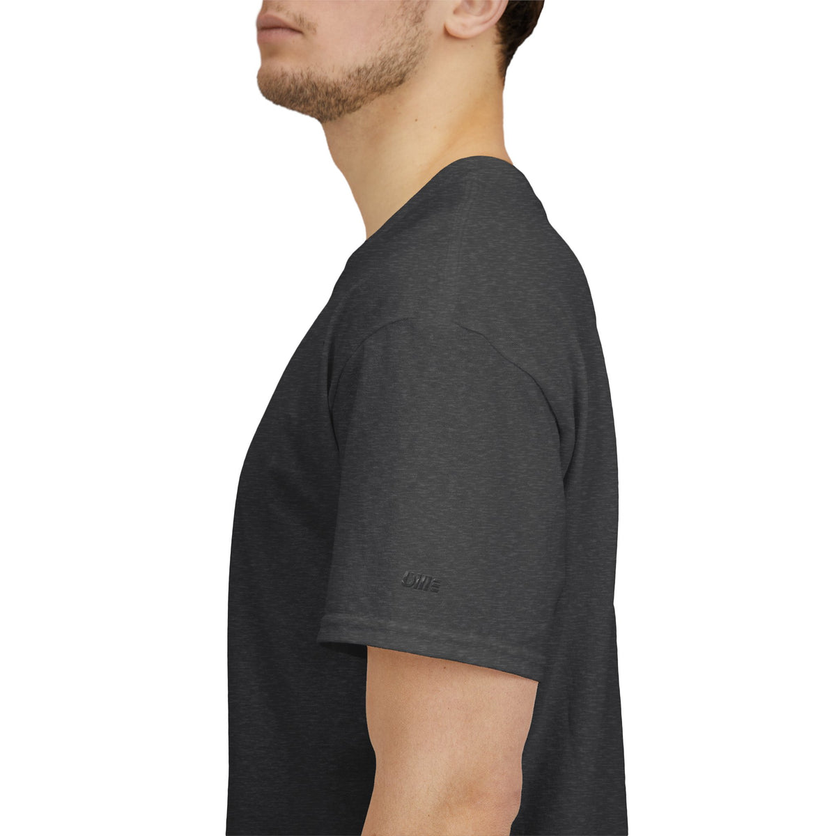 Minimalist Micro Logo Tee - White Cotton Casual Shirt