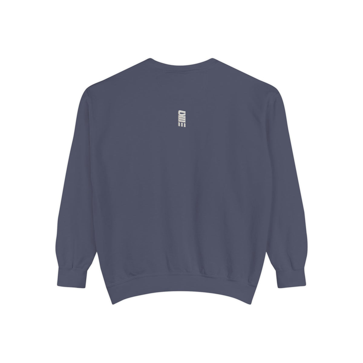 Garment-Dyed Crewneck Sweatshirt — Multi-Color Minimal Graphic