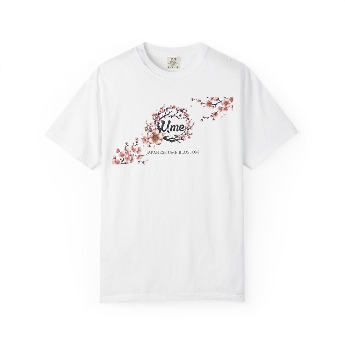 Plum Blossom 'Ume' T-Shirt — White Japanese Ume Blossom Floral Tee