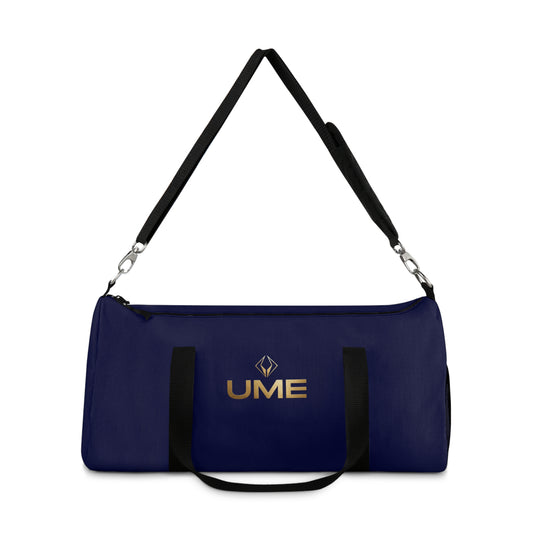Navy UME Logo Duffel Bag — Travel & Gym Weekender