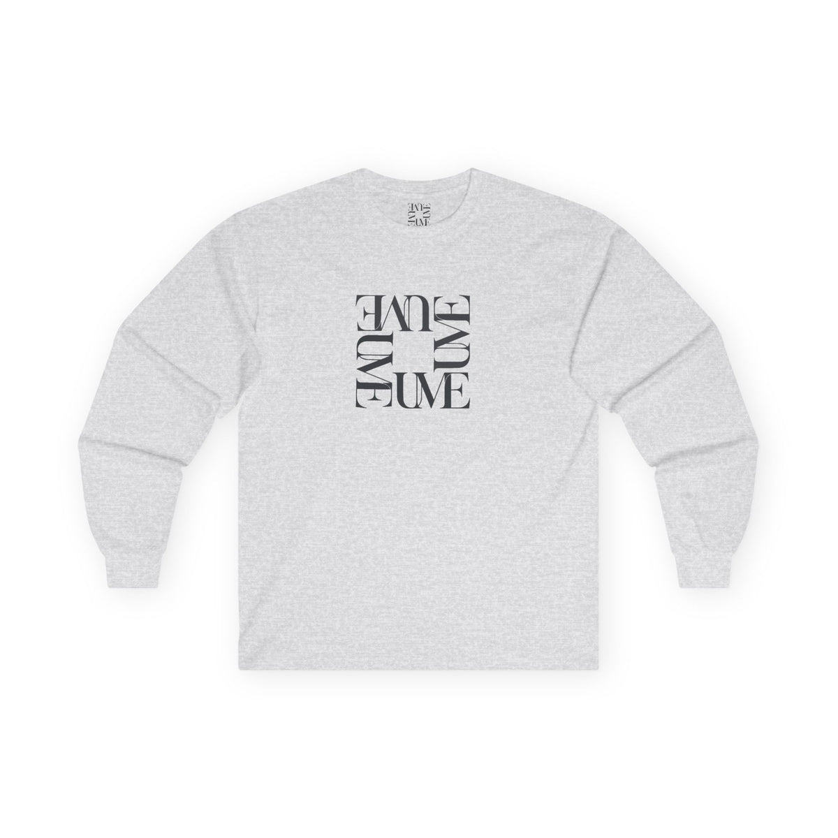 UME Typography Long Sleeve Tee — White, Black & More Colors