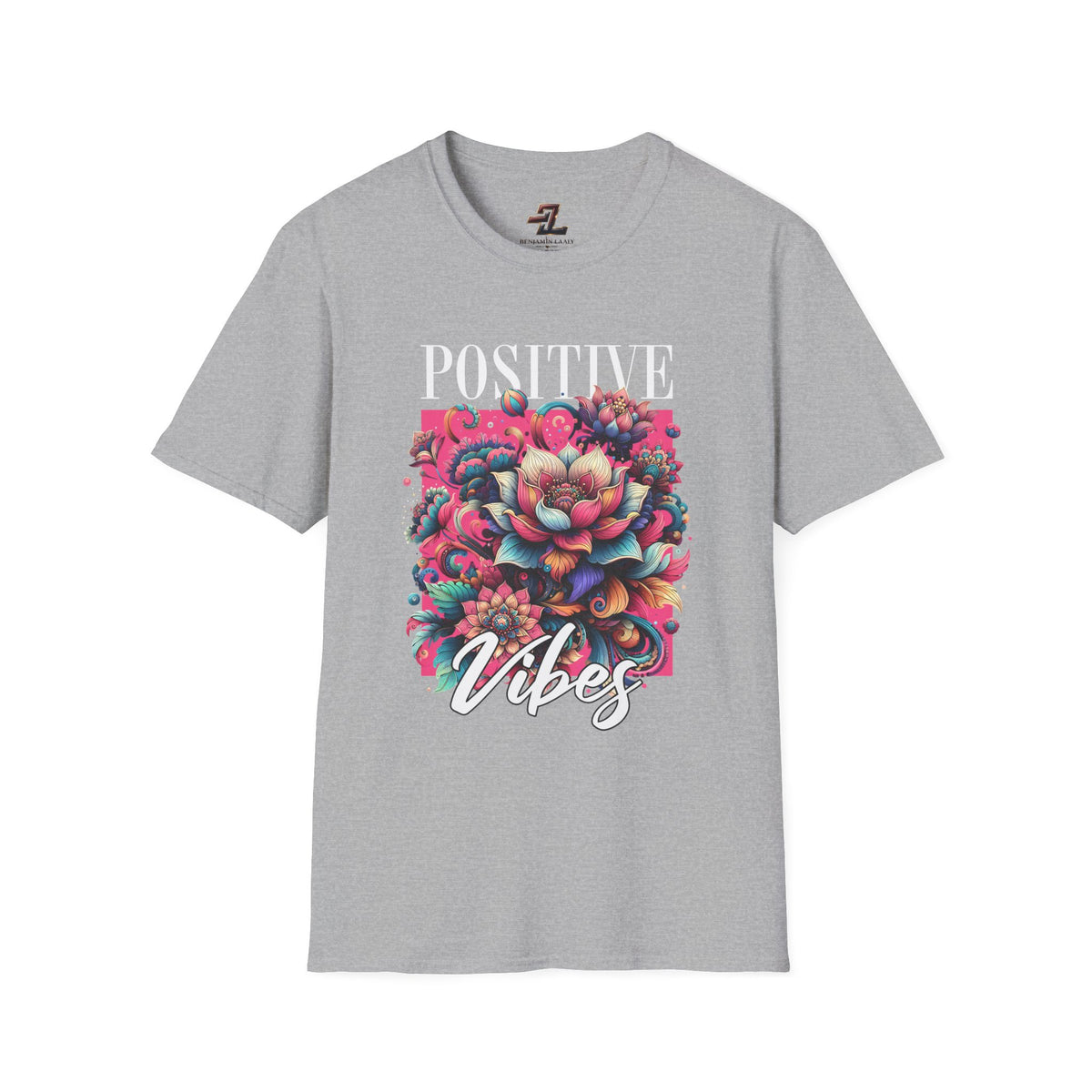 Positive Vibes T‑Shirt — Floral Retro Graphic Tee