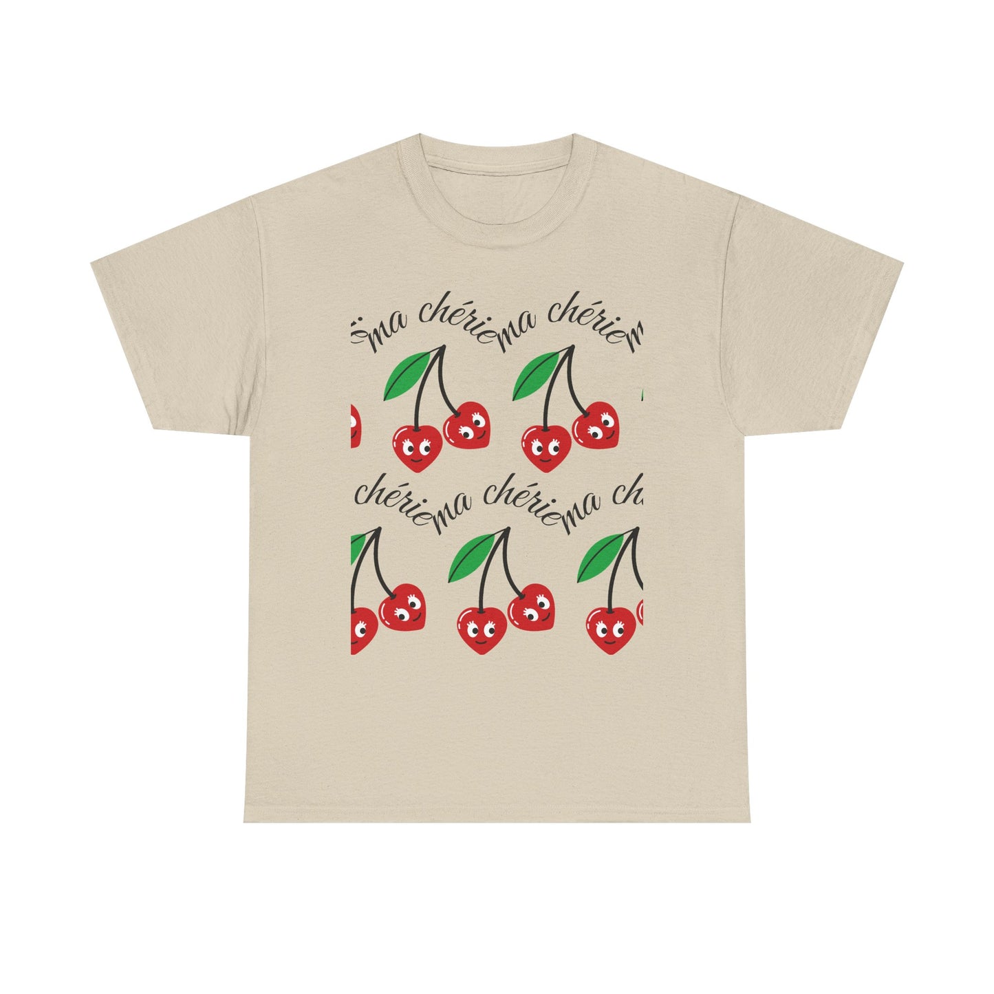 Cherry Pattern T‑Shirt — Cute Cherie Graphic Tee