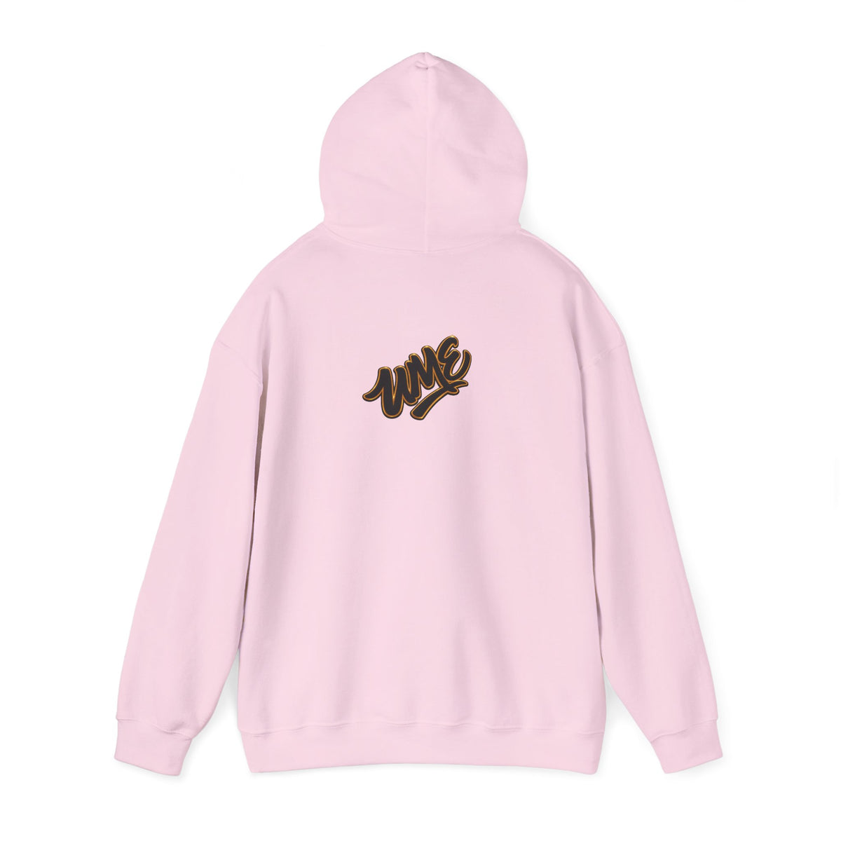 Hoodie — White UME Black Logo All-Over Print