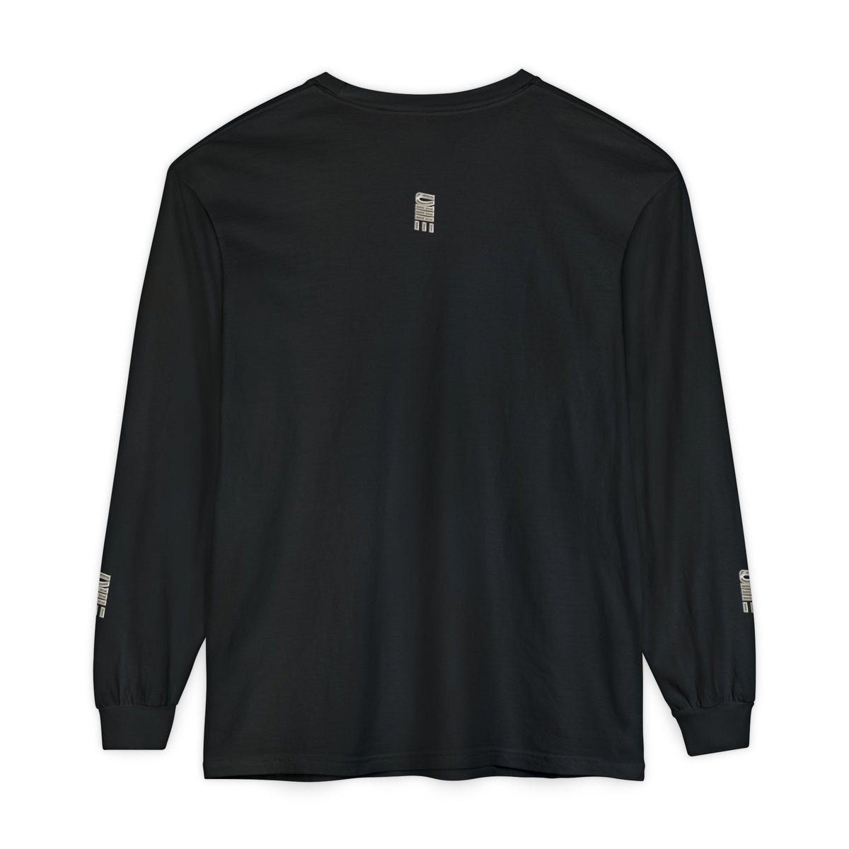 Garment-Dyed Long-Sleeve T-Shirt — Multi-Color Minimal Graphic