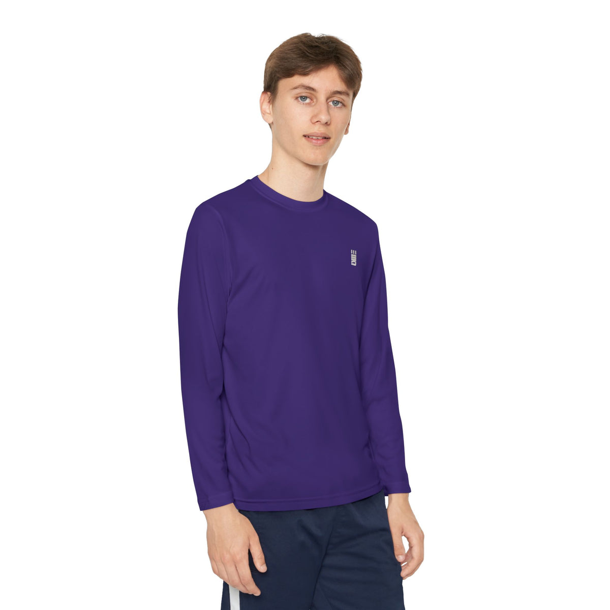 Youth Long-Sleeve Performance Tee — Multi-Color Athletic Top