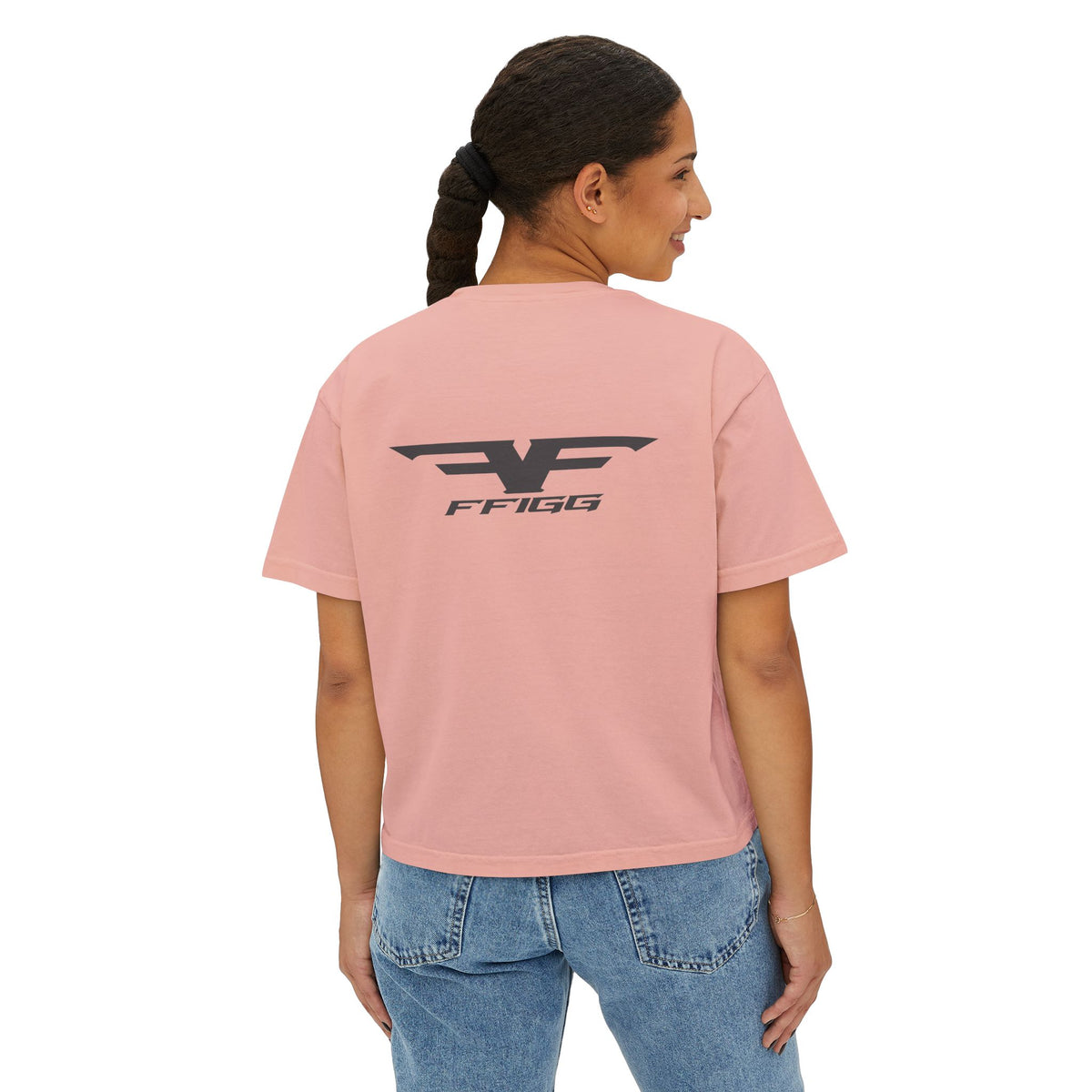 Women’s Winged Logo Boxy Tee — Ivory & More Colors