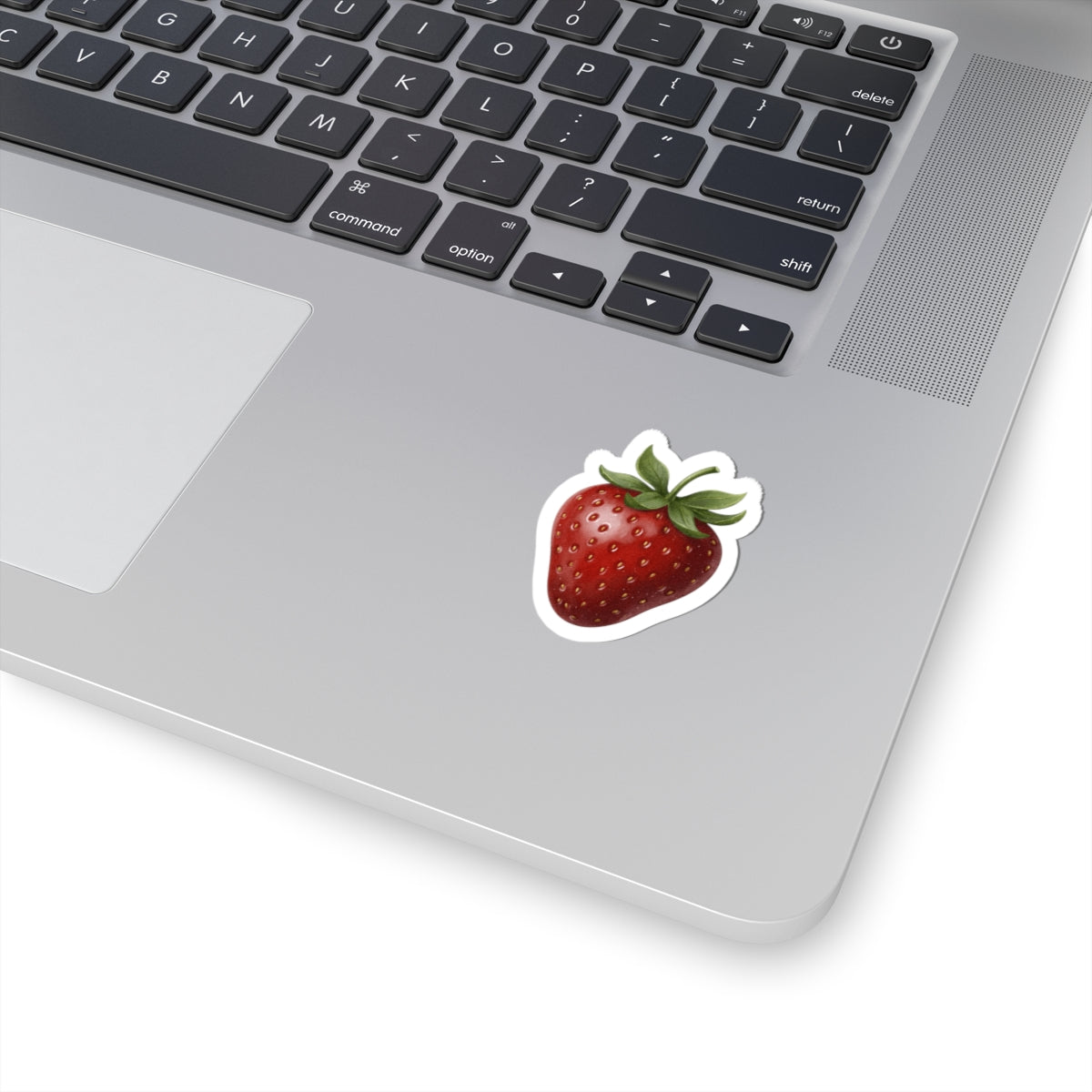 Strawberry Kiss-Cut Sticker — Hyper-Realistic Fruit Vinyl Decal