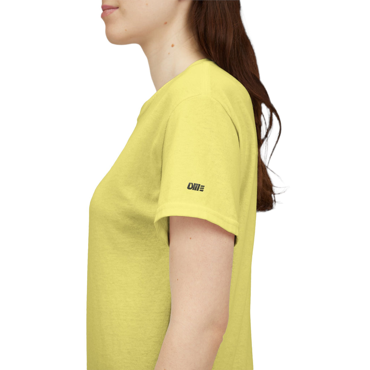 Minimalist Micro Logo Tee - White Cotton Casual Shirt