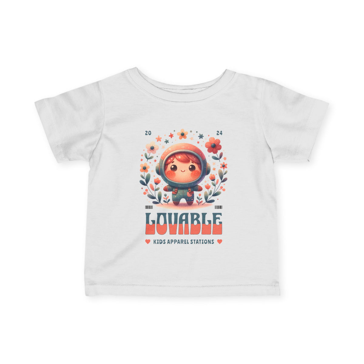 Lovable Astronaut Infant Tee — Cute Space Baby Graphic Baby Shirt