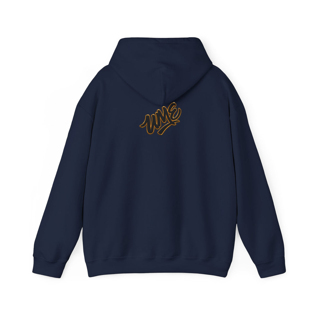 Hoodie — White UME Black Logo All-Over Print