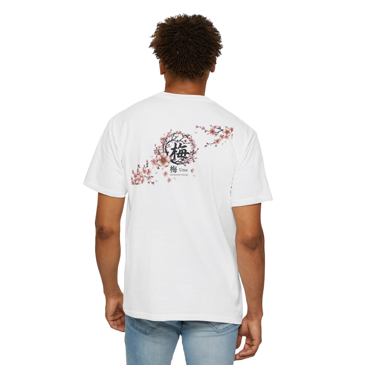 Plum Blossom 'Ume' T-Shirt — White Japanese Ume Blossom Floral Tee