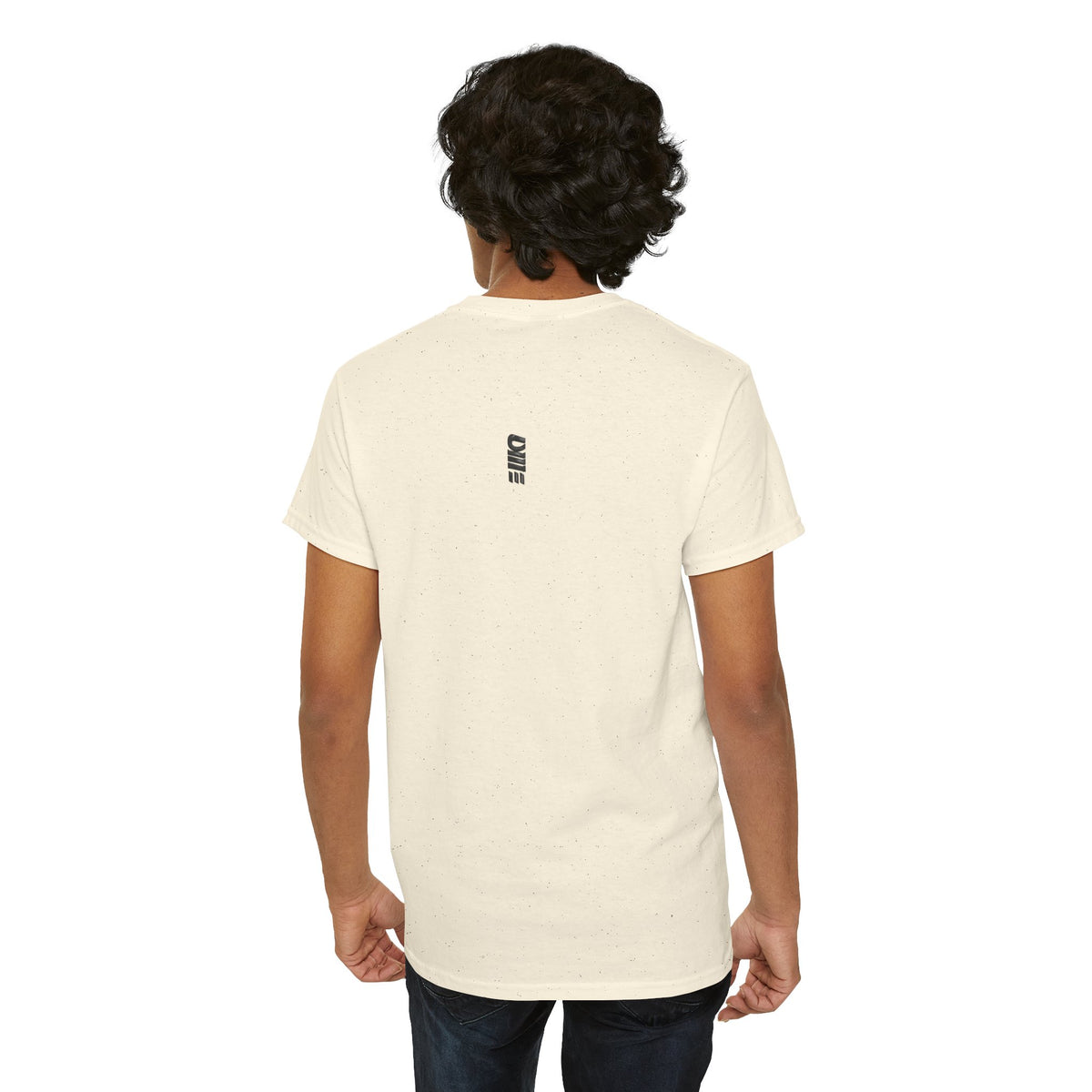 Minimalist Micro Logo Tee - White Cotton Casual Shirt