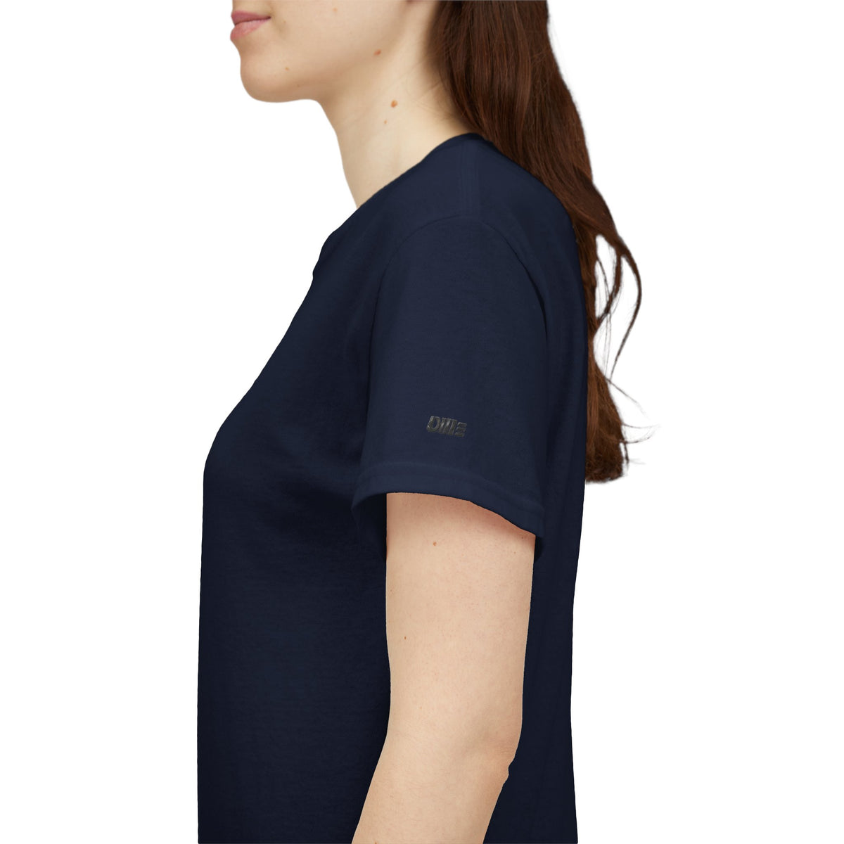 Minimalist Micro Logo Tee - White Cotton Casual Shirt