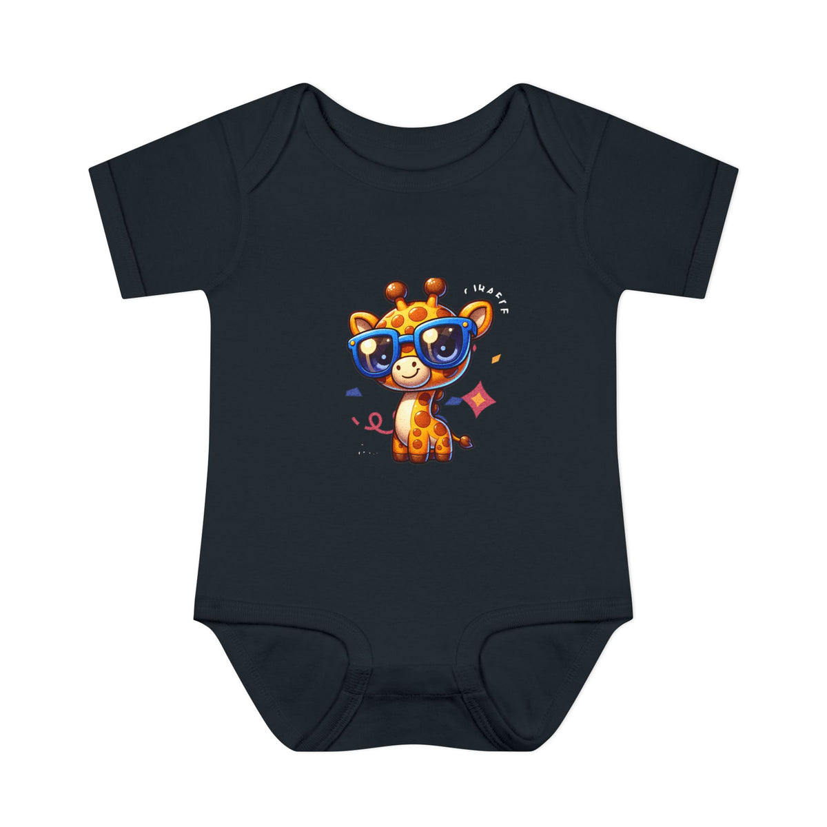 Giraffe Sunglasses Baby Bodysuit — Cute Infant Onesie