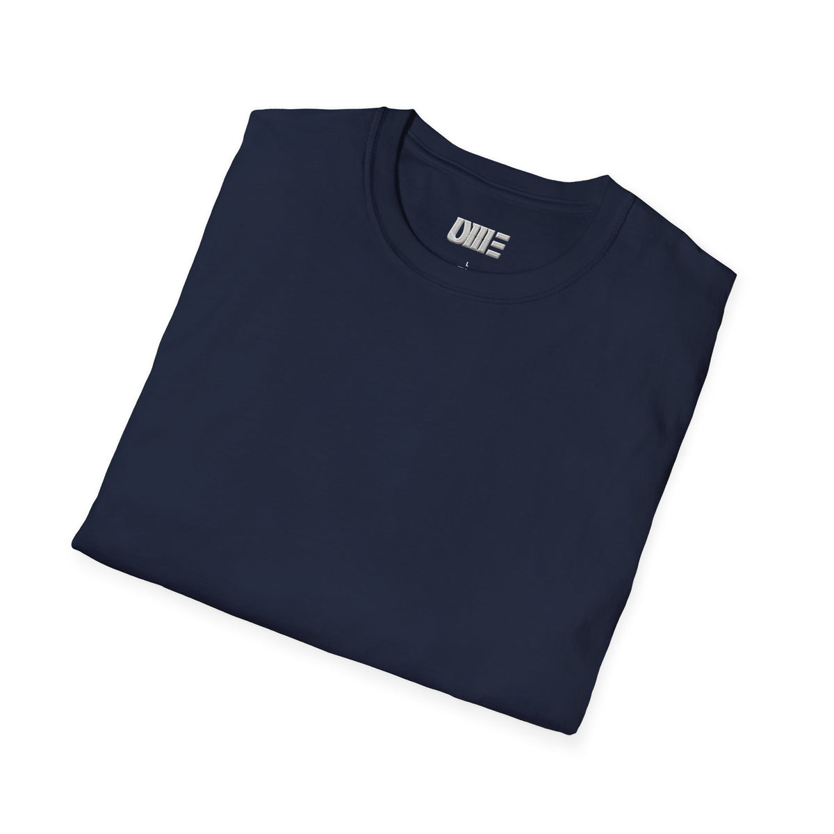 Minimalist Tiny Logo T-Shirt — Navy, White & More Base Colors
