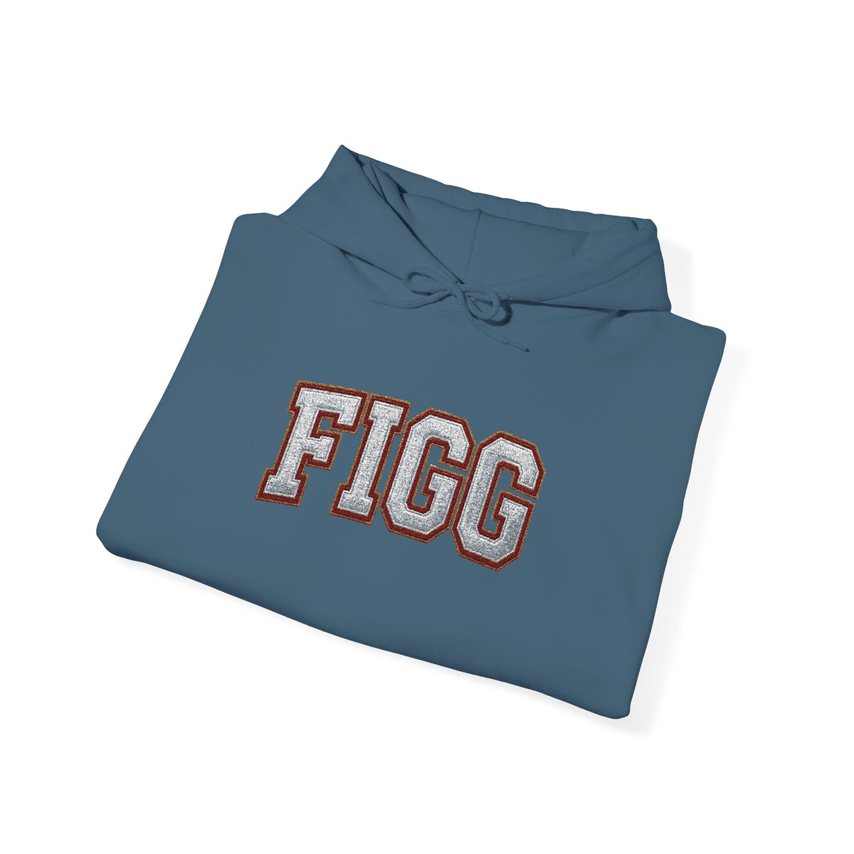 FFiGG Embroidered Varsity Hoodie — White, Black, Grey & More Colors