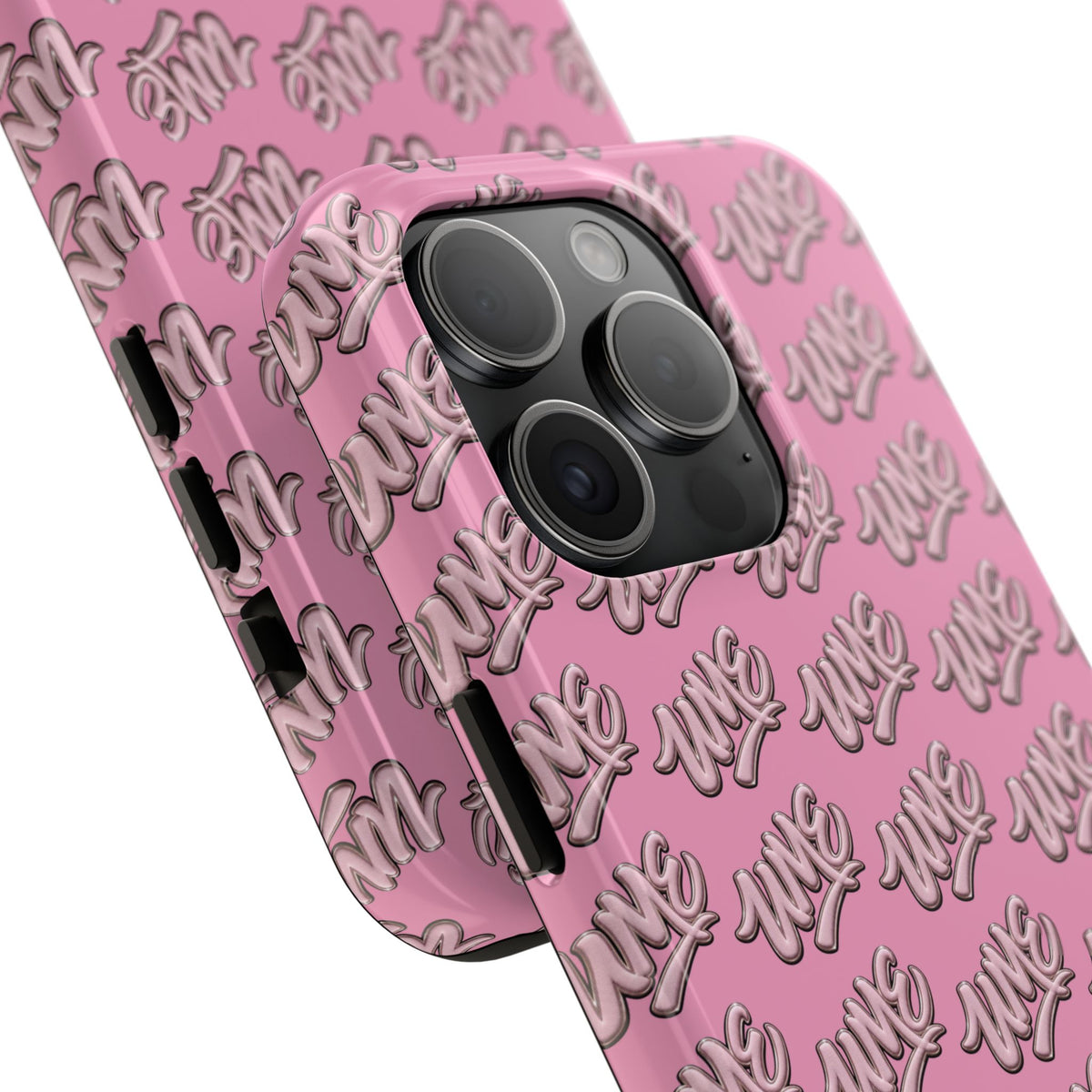 UME Tough Phone Case — Pink Logo Print | iPhone & Samsung