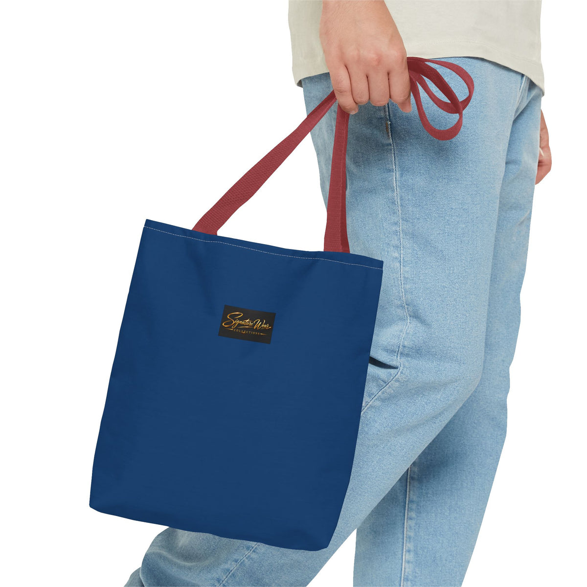 Signature Wear Collections Branded Tote Bag — in Steel Blue