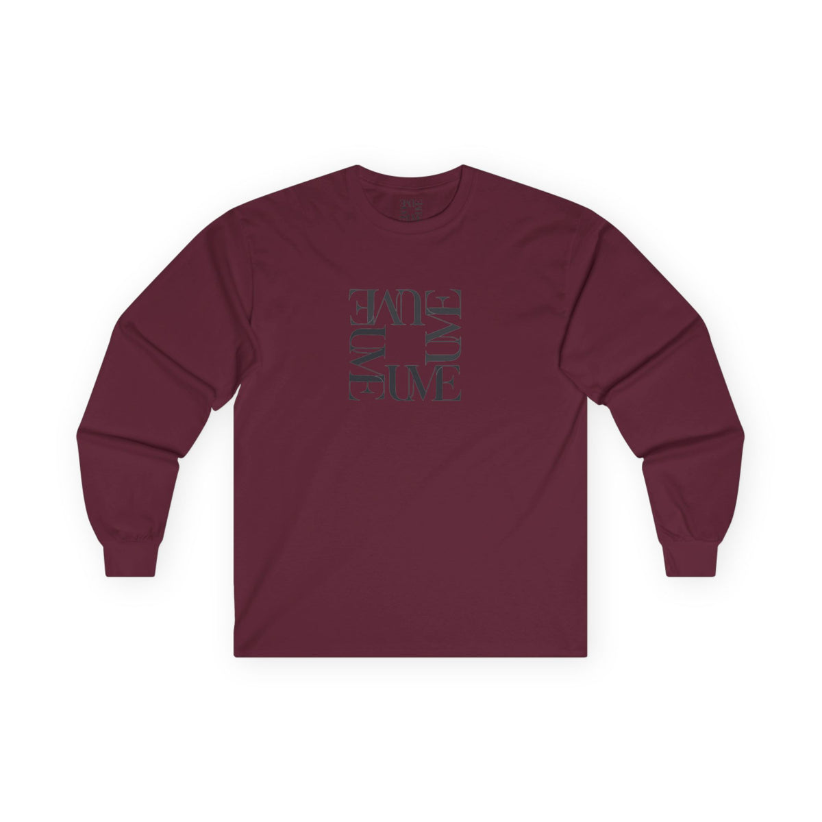 UME Typography Long Sleeve Tee — White, Black & More Colors