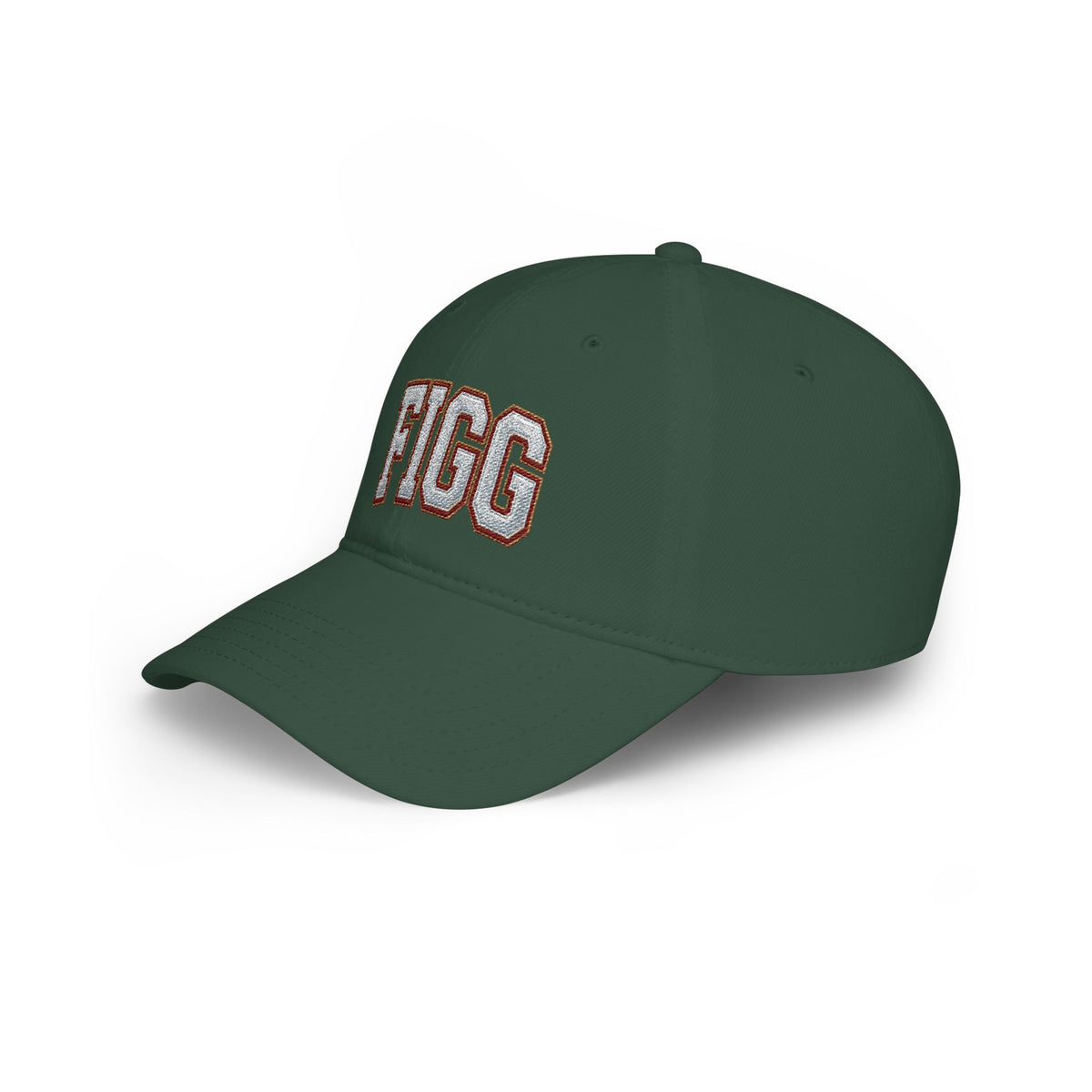 FFiGG Embroidered Low Profile Baseball Cap — Red, Navy, Black & More