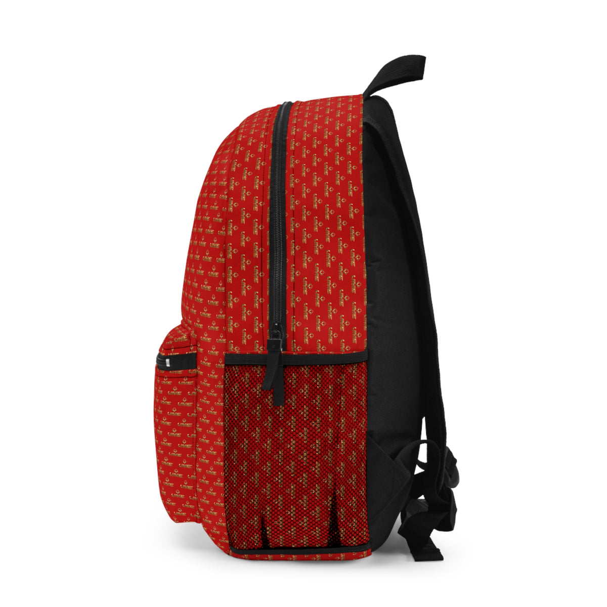 Copy of UME Monogram Backpack — White & Gold Luxe Patterned Daypack