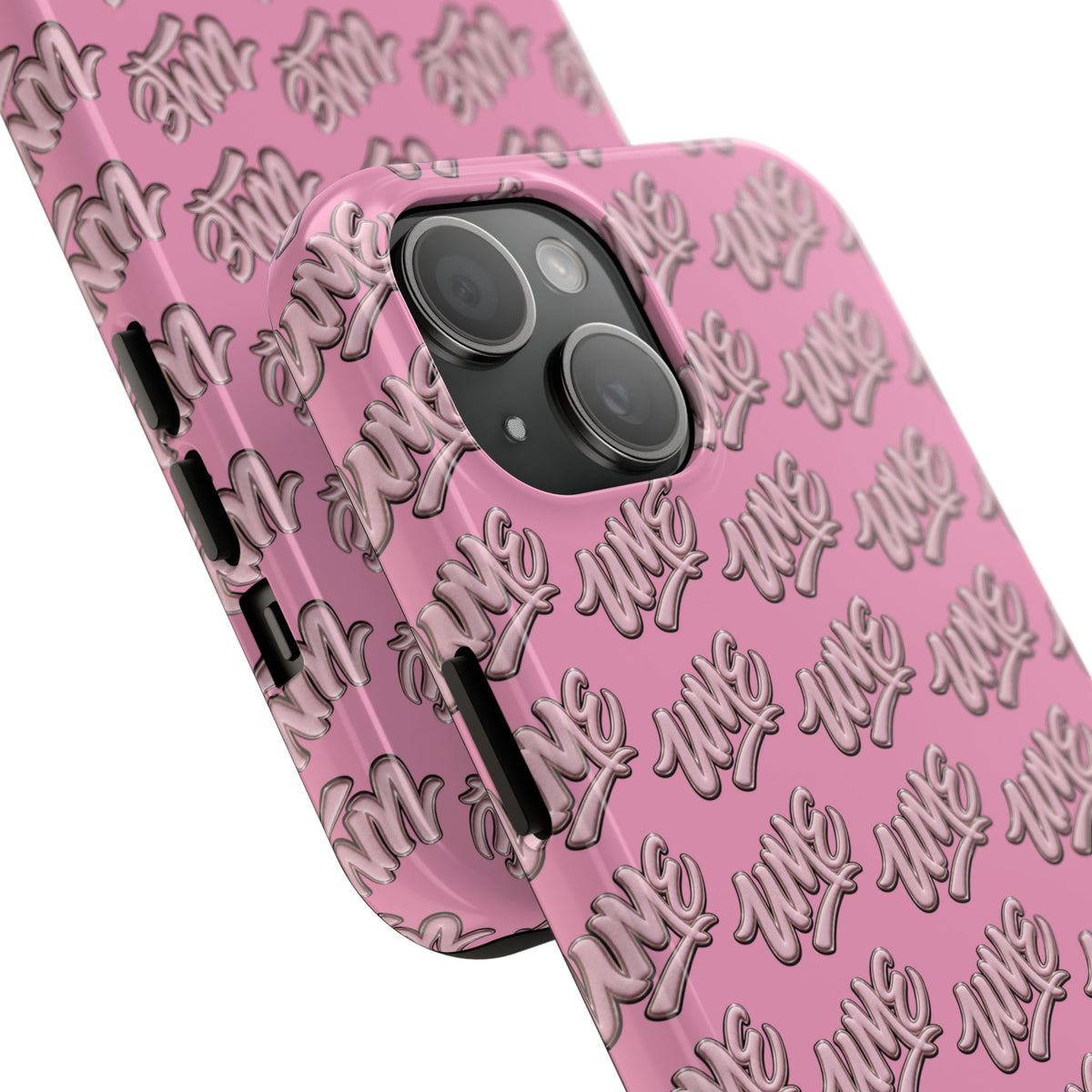 UME Tough Phone Case — Pink Logo Print | iPhone & Samsung