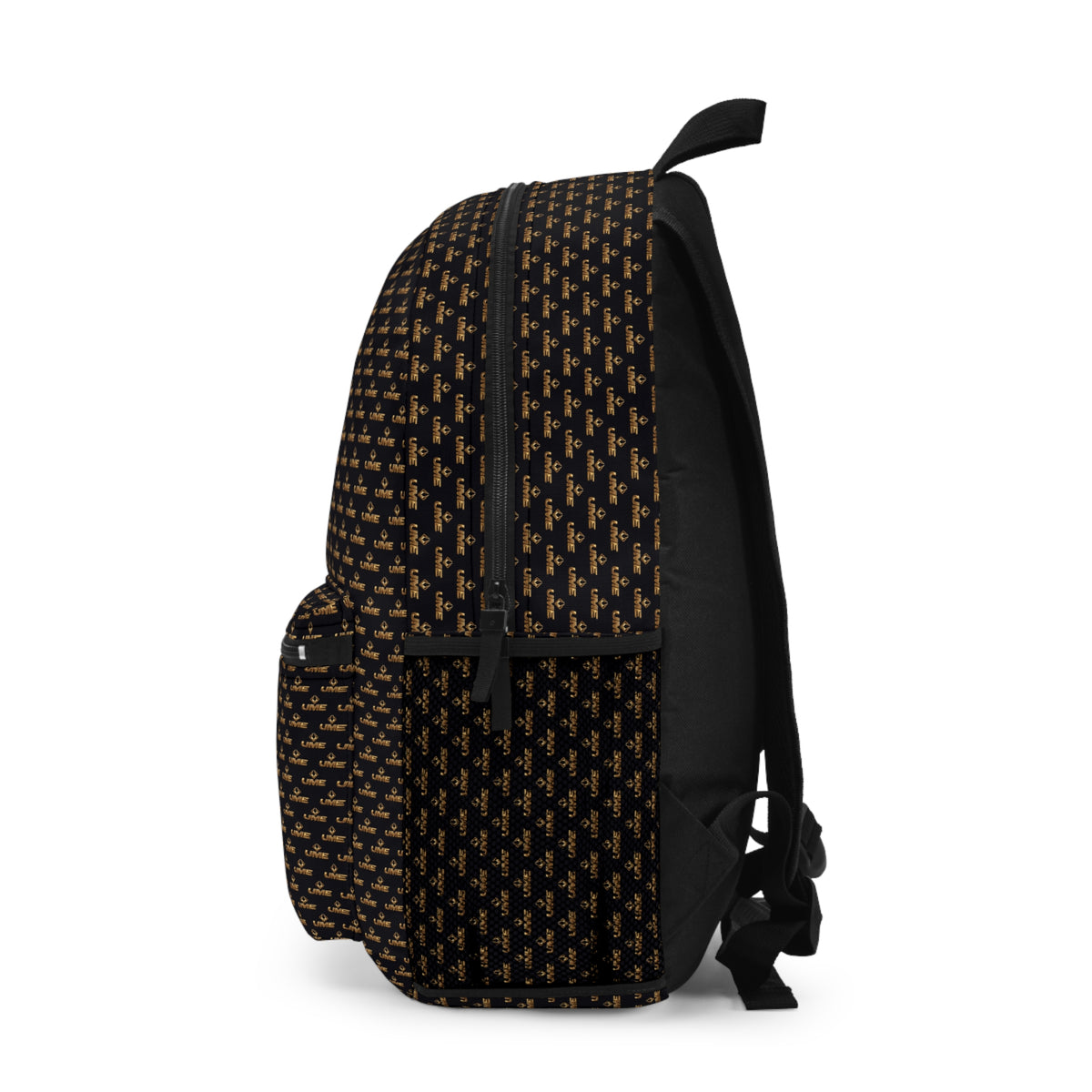 Copy of UME Monogram Backpack — White & Gold Luxe Patterned Daypack