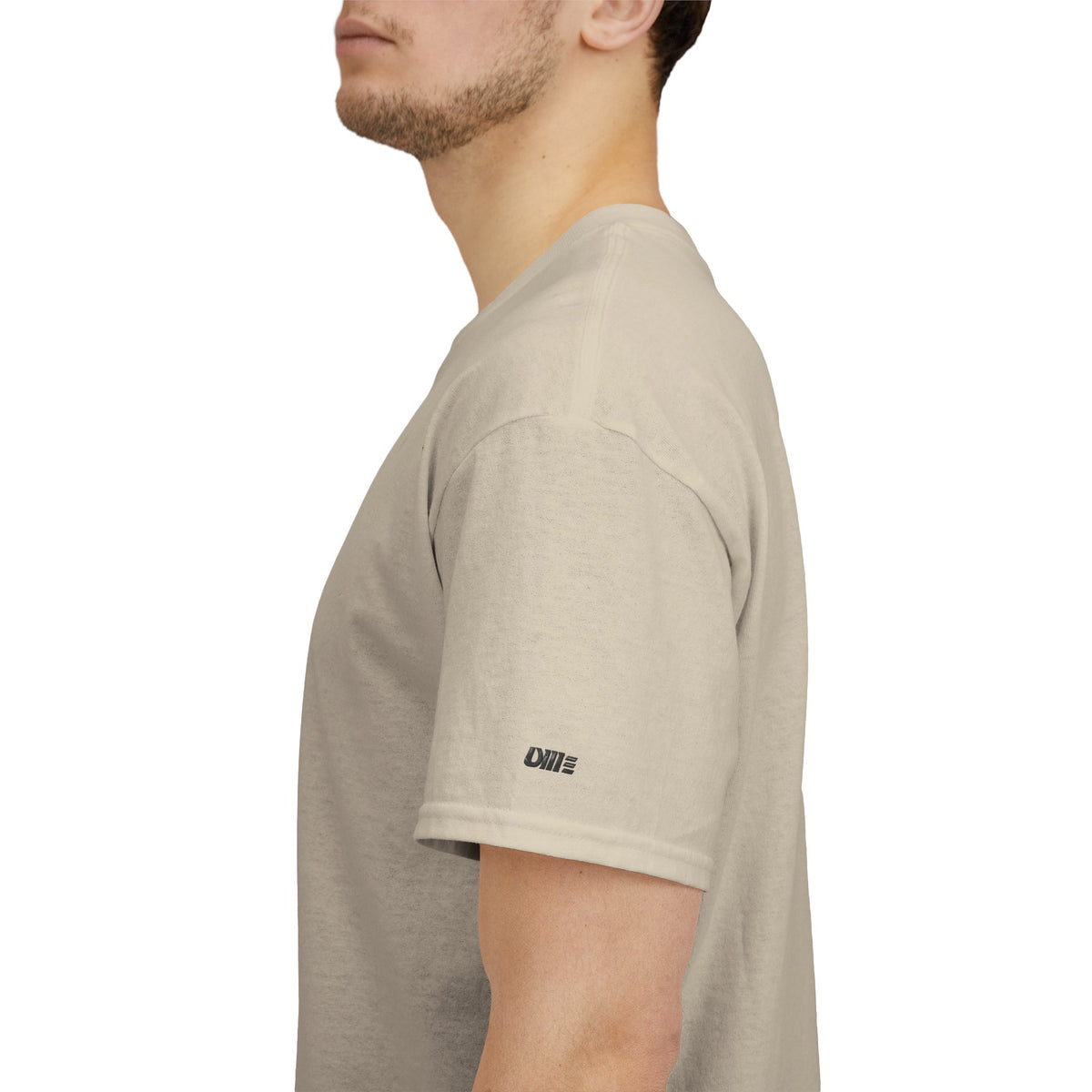 Minimalist Micro Logo Tee - White Cotton Casual Shirt