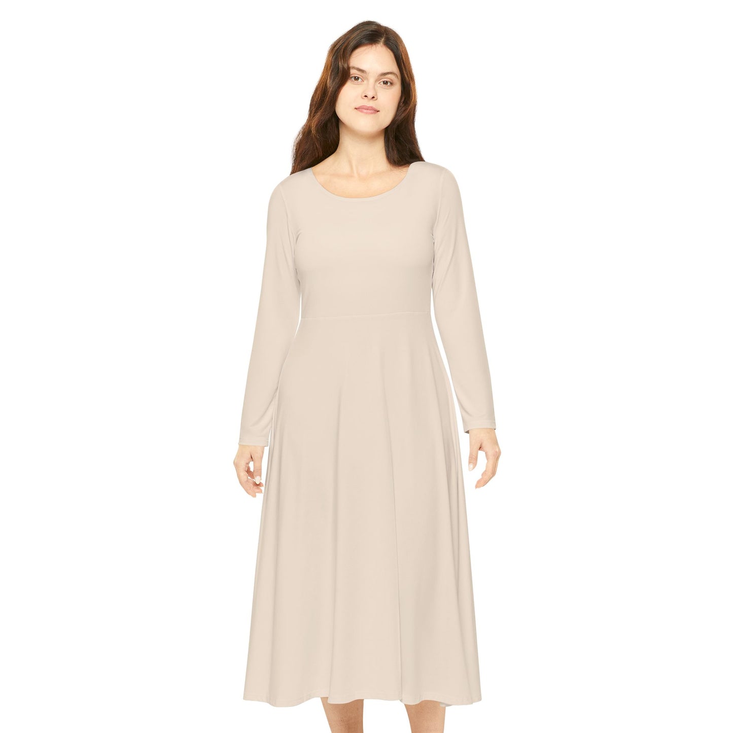 Women's Long Sleeve Dance Dress — All-Over Print Performance Dress
