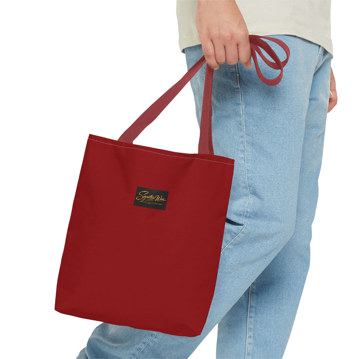 Signature Wear Collections Branded Tote Bag — in Red