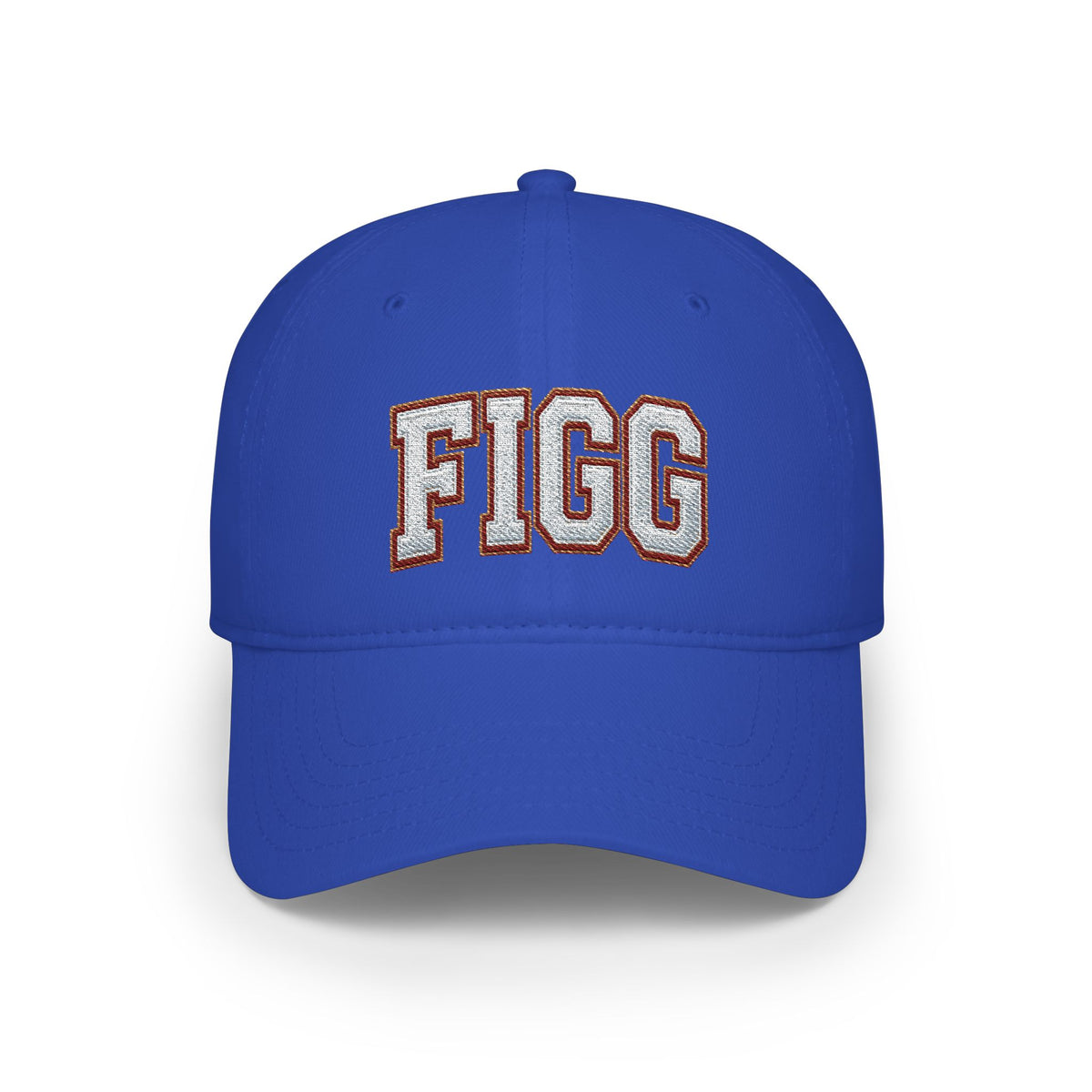 FFiGG Embroidered Low Profile Baseball Cap — Red, Navy, Black & More