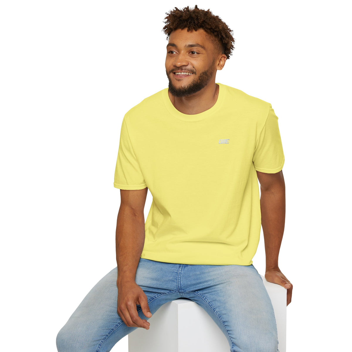 UME Retro Logo T‑Shirt — Multi-Color Minimal Sporty Graphic Tee