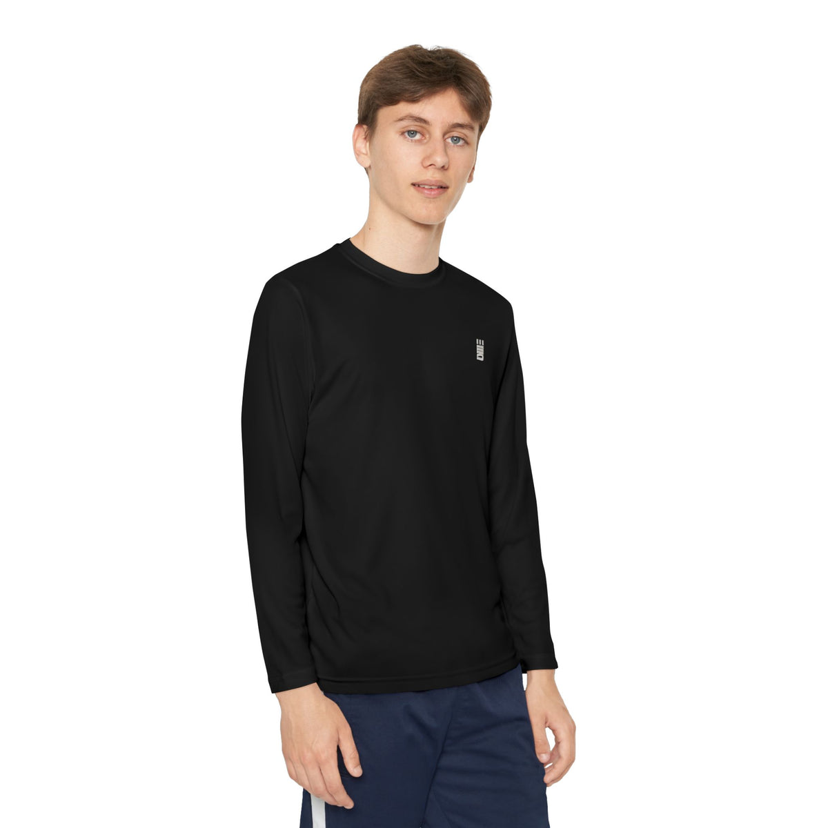 Youth Long-Sleeve Performance Tee — Multi-Color Athletic Top