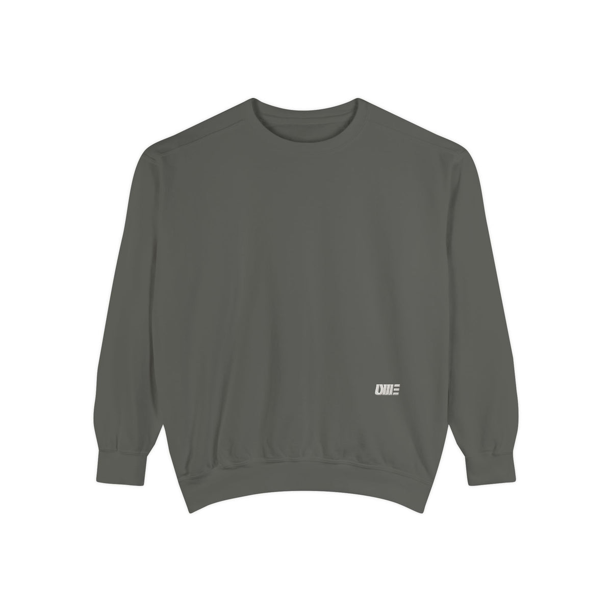 Garment-Dyed Crewneck Sweatshirt — Multi-Color Minimal Graphic