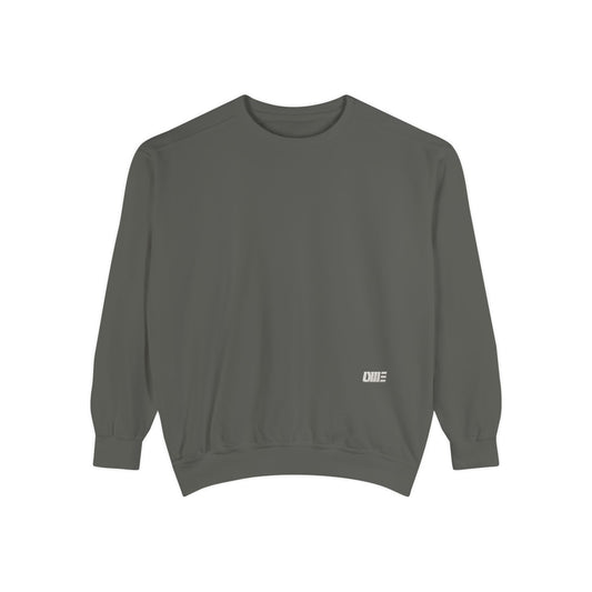 Garment-Dyed Crewneck Sweatshirt — Multi-Color Minimal Graphic