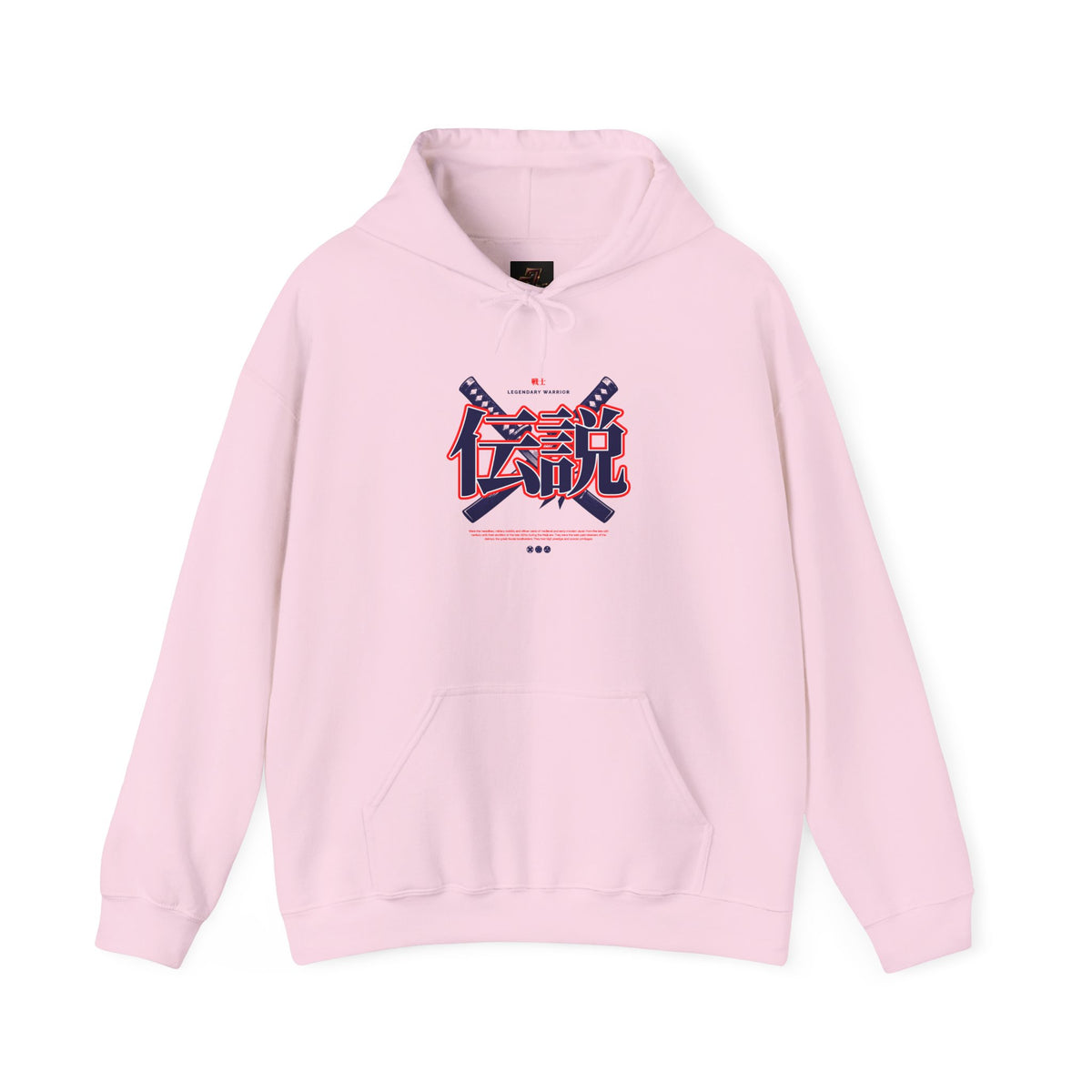 Legend Kanji Hoodie — Retro Samurai Sword Graphic Pullover