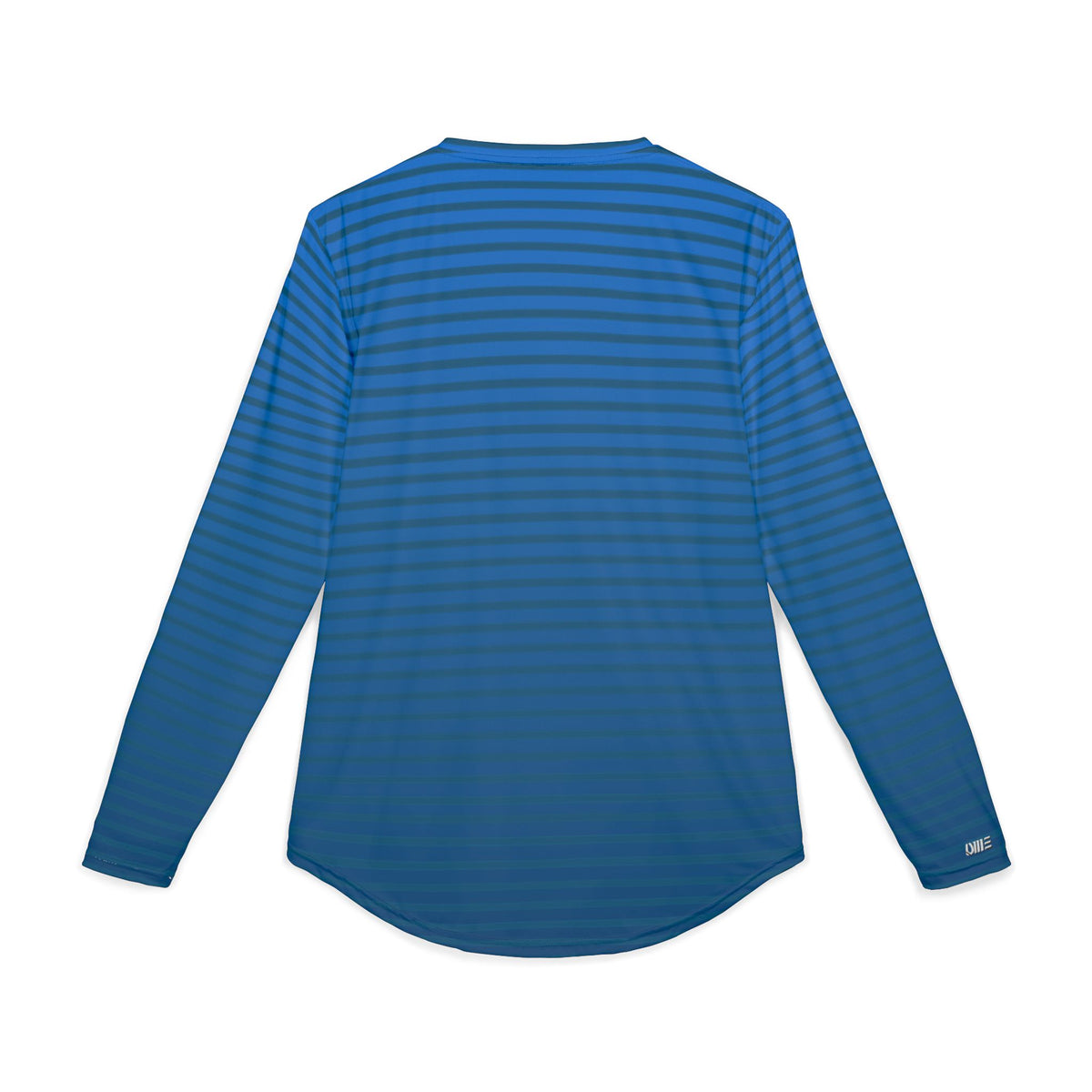 Men's UV Sun Protection Long Sleeve Shirt — Blue Striped Performance Top