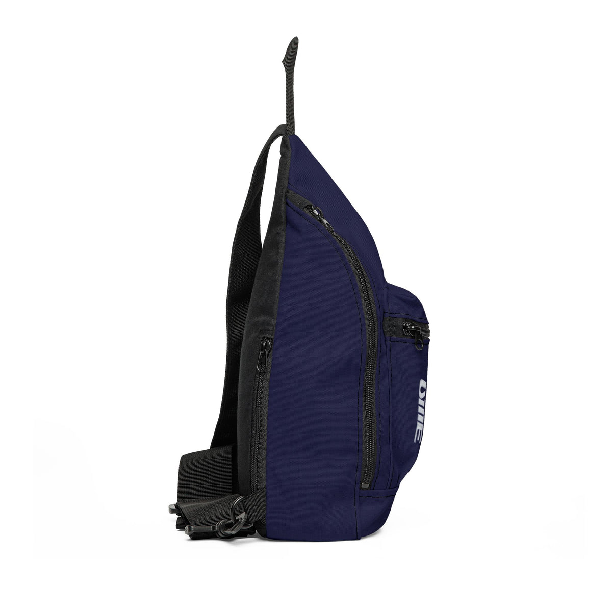 Navy UME Vertical Logo Sling Bag – Compact Crossbody Daypack